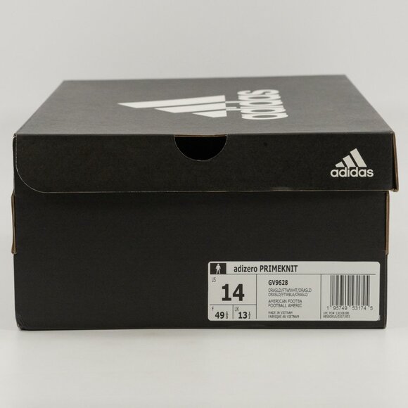 Adidas Adizero Primeknit Orange White GV9628 Football Cleats size 14 main image 9